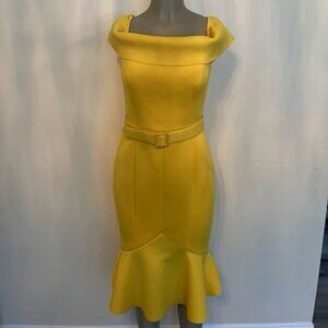 COPY - Badgley Mischka Yellow Dress Size 10. Original price $375